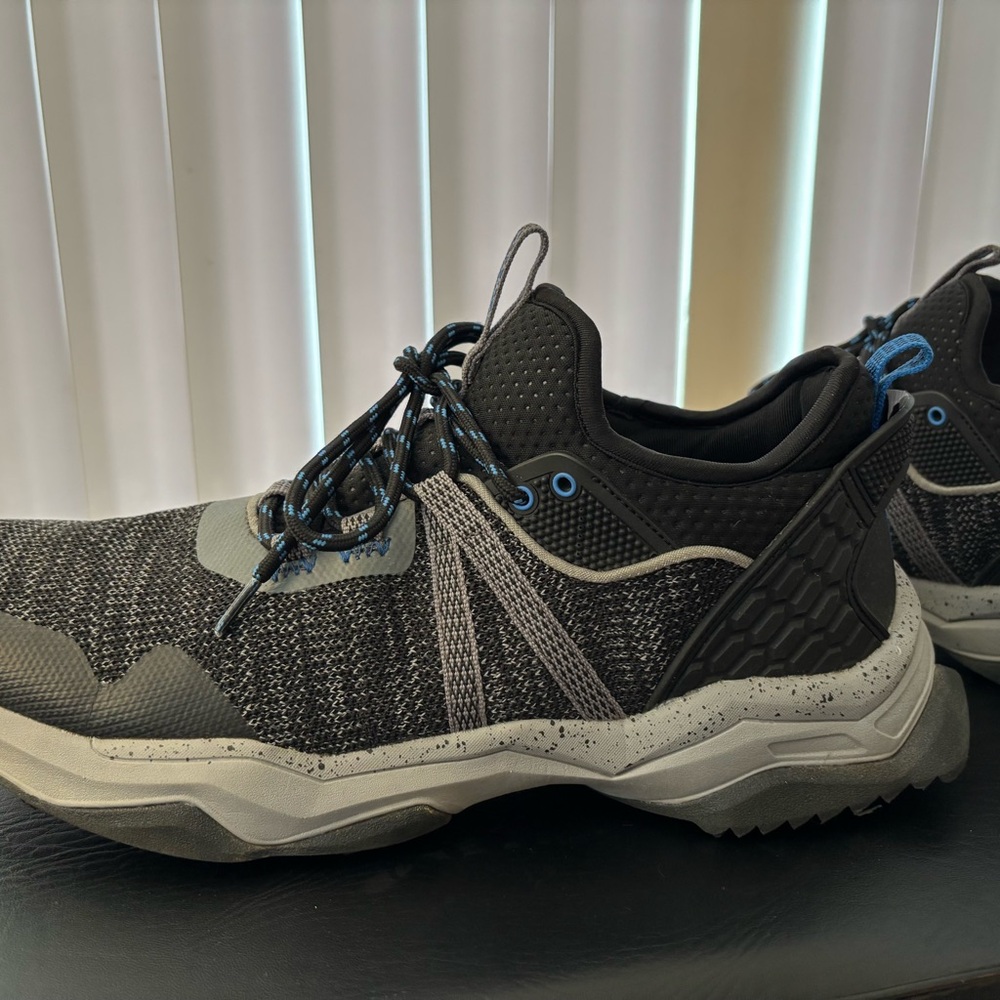 Men’s Territory Black, Grey, & Blue Athletic Sneakers 12 - Picture 12 of 16